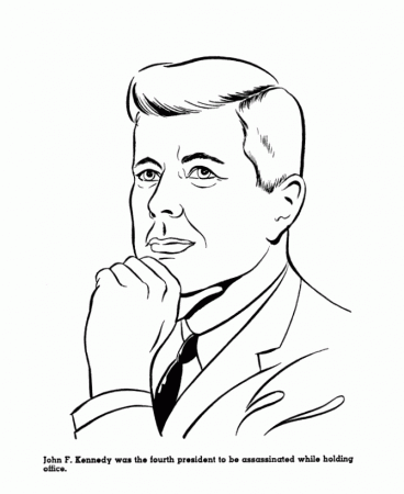 USA-Printables: President John F. Kennedy Coloring Pages - US 