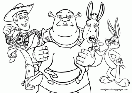 Shrek Coloring Pages - Free Coloring Pages For KidsFree Coloring 