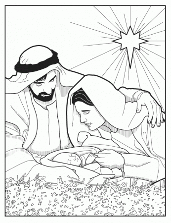 Mary Was Very Concerned With Jesus Coloring Pages - Christmas 