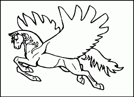 Girly Horse Coloring Pages