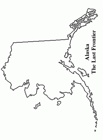 Alaska Outline Maps and Map Links