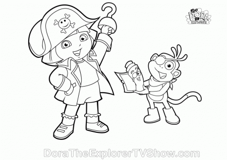 Dora The Explorer Coloring Pages - Free Coloring Pages For 