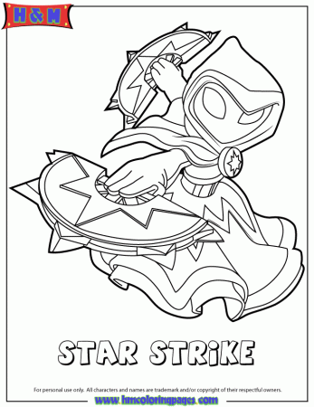 Skylanders Swap Force Magic Series1 Star Strike Coloring Page 