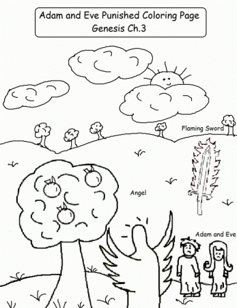 The Garden Of Eden Coloring Pages 221747 God Created The World 