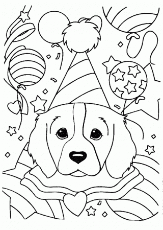 Lisa Frank Dog Coloring Pages | 99coloring.com