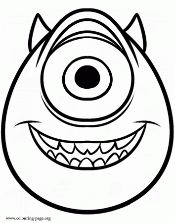 Monsters University - Mike Wazowski coloring page