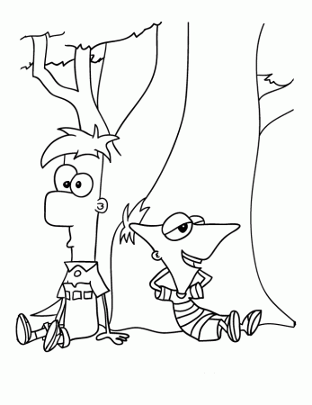 Bring the Fun Home with Phinease and Ferb Coloring Pages 