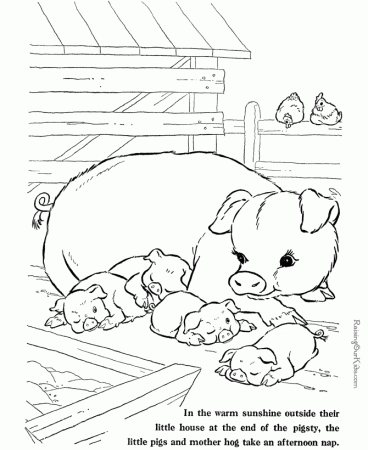 farm animal coloring page of mule