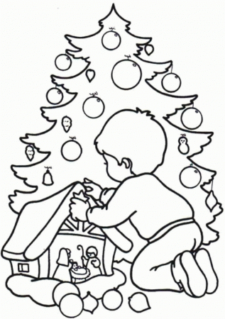 Coloring Pages For Kids Christmas Printable | download free 