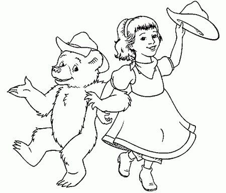 Cartoon Bear Coloring Pages | Rsad Coloring Pages