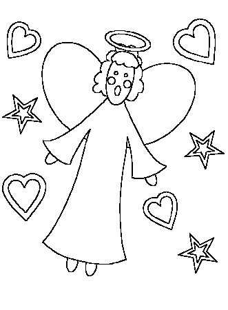 Angels Angel5 Bible Coloring Pages & Coloring Book