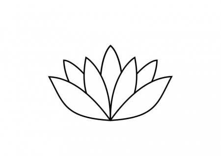Coloring page lotus flower - img 10467.