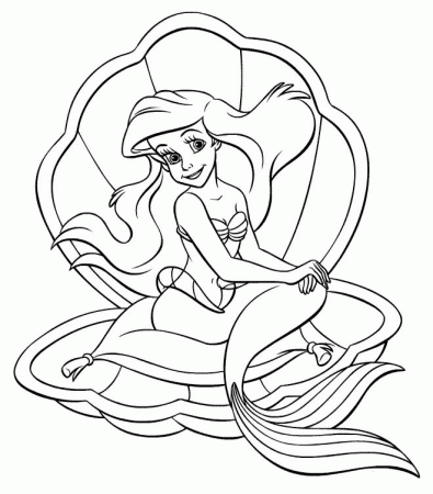 Little Mermaid Coloring Pages Free Printable Download | Coloring 