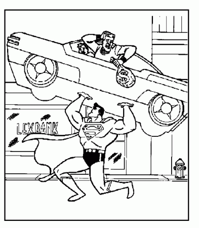 Superman and Batman Coloring Page | Kids Coloring Page
