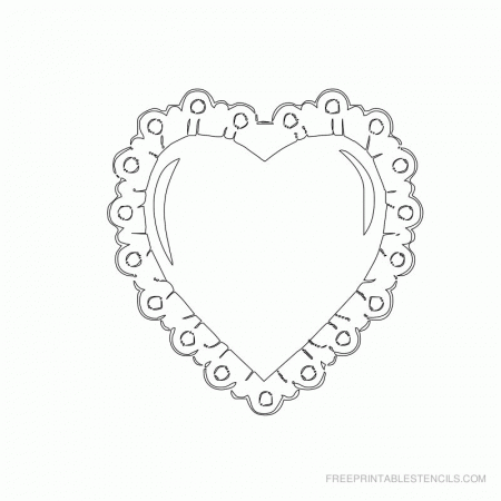 Printable Heart Stencils | Free Printable Stencils Com