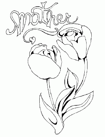 Tiger Lily Flower Coloring Pages