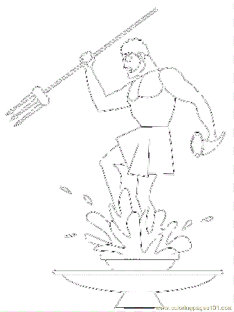 the greek god poseidon Colouring Pages (page 2)