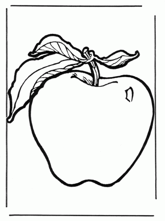 Apple Coloring Pages and Book for Preschoolers | UniqueColoringPages