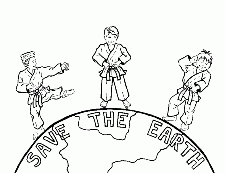 karate coloring pages for kids | Karate stuff