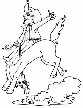 Western Theme Coloring Pages