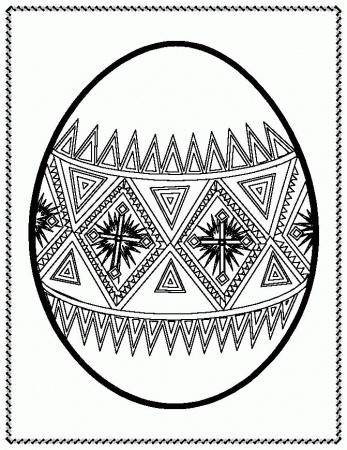 Easter Eggs Coloring Pages: Easter Egg Coloring Page
