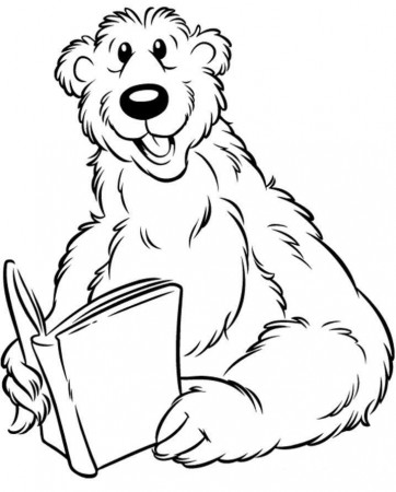 Reading Book Coloring Page Images & Pictures - Becuo