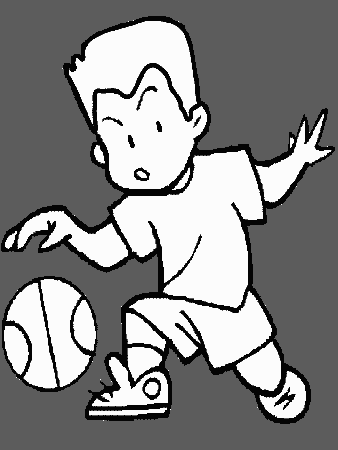 Printable Basketball 5 Sports Coloring Pages - Coloringpagebook.com