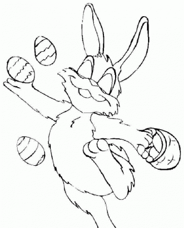 3 young rabbits Colouring Pages
