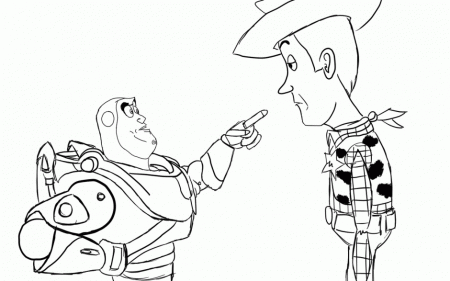 Buzz Lightyear Coloring Pages To Print Color On Pages Coloring 