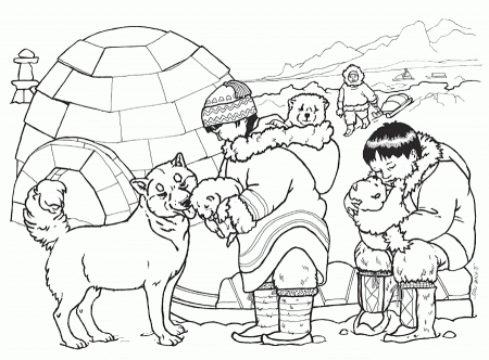 Snow Buddies Coloring Page