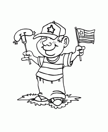 Learning Years: Holiday Coloring Pages - July 4th 4