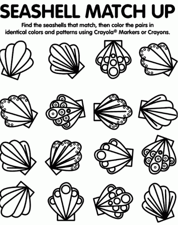 a shells Colouring Pages (page 3)
