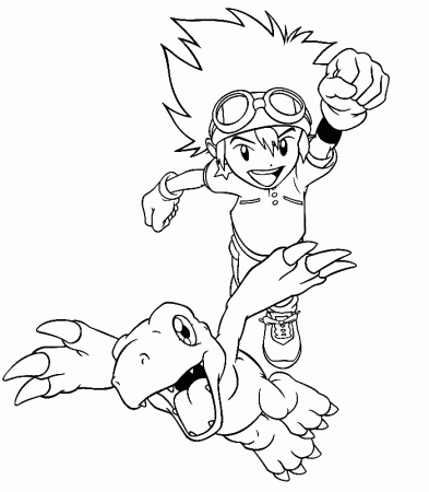 2014 Digimon coloring pages
