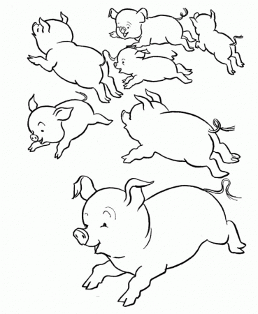Download Runaway Pig Coloring For Kids Or Print Runaway Pig 