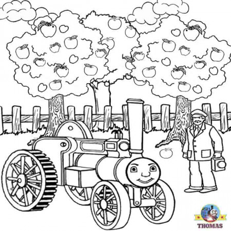 Free on line coloring pages Kids Thomas the train coloring pages 