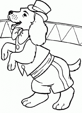 Hello Kity in a Circus Coloring Page | Kids Coloring Page