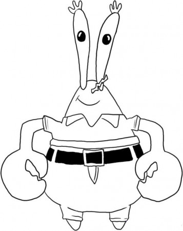 Mr.Krabs Spongebob Coloring Page for Kids - Nickelodeon Coloring 