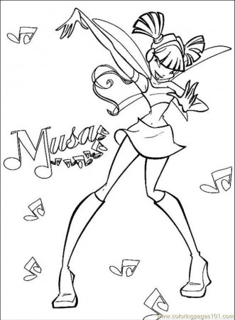 Coloring Pages Winx Club Coloring Page 12 (Cartoons > Winx Club 
