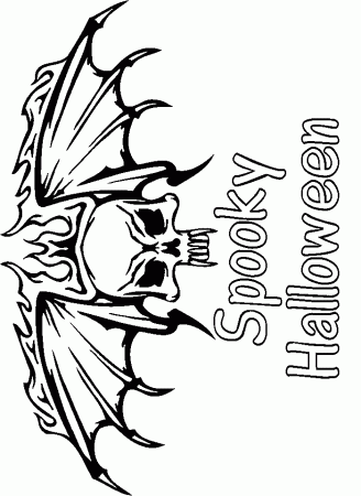 Skulls Coloring Pages for Halloween - Plus Skeletons and Mummy 
