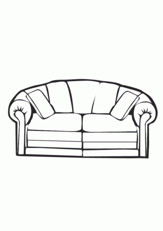 Big comfy couch coloring page