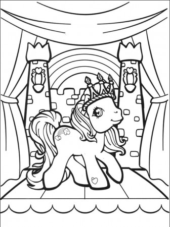 Rainbow Dash Little Pony Coloring Pages - My Little Pony Cartoon 