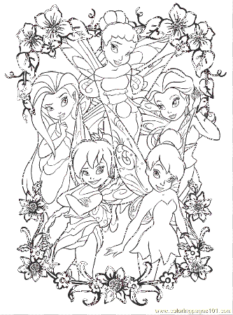 Coloring Pages Disney Fairy5 (Cartoons > Disney Fairies) - free 