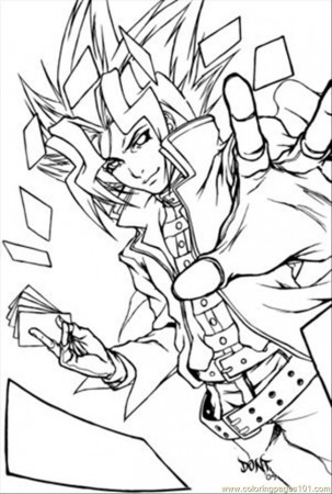 Coloring Pages Yugioh Inked By Zurel (Cartoons > Yu-Gi-Oh) - free 