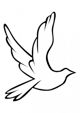 Coloring page dove - img 10156.