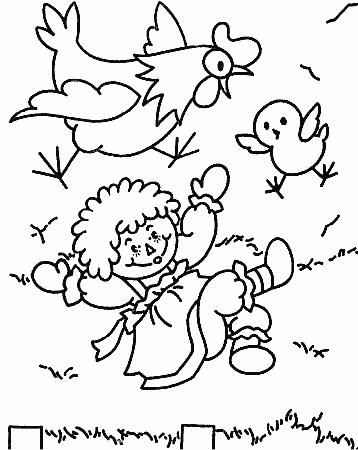 Raggedys 10 Cartoons Coloring Pages & Coloring Book