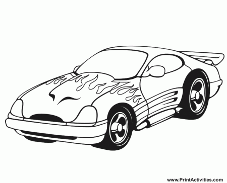Download Sports Car Coloring Pages For Kids