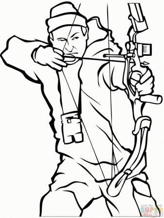 Bow Hunting Coloring Page Id 22029 Uncategorized Yoand 203945 