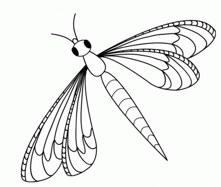 Dragonfly Have Eyes Great Coloring Pages - Kids Colouring Pages