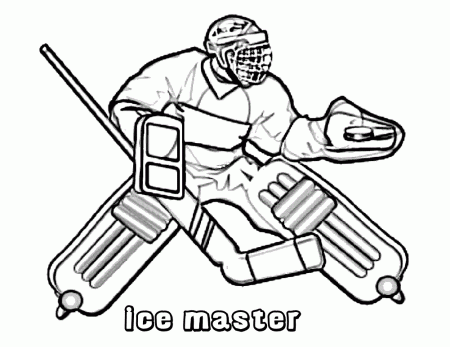 Franklin Playing Ice Hockey Coloring Page | Kids Coloring Page