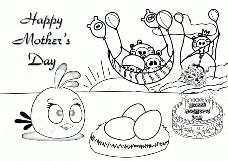 Mother's Day Coloring Pages for Kids- Free Printable Coloring 